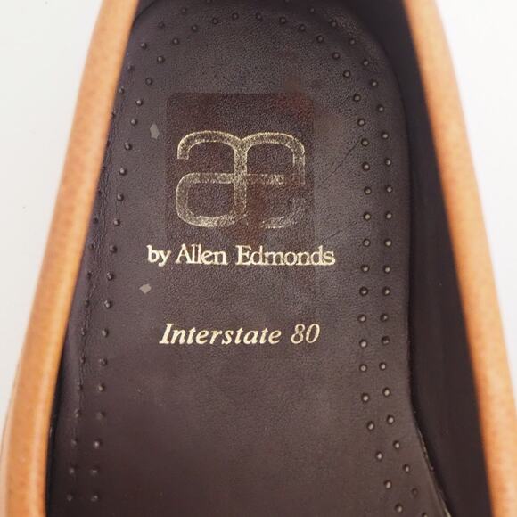 AE By Allen Edmonds Interstate 80 Men’s 12D Tan Loafers 21061 Casual Work Shoes - Picture 9 of 11